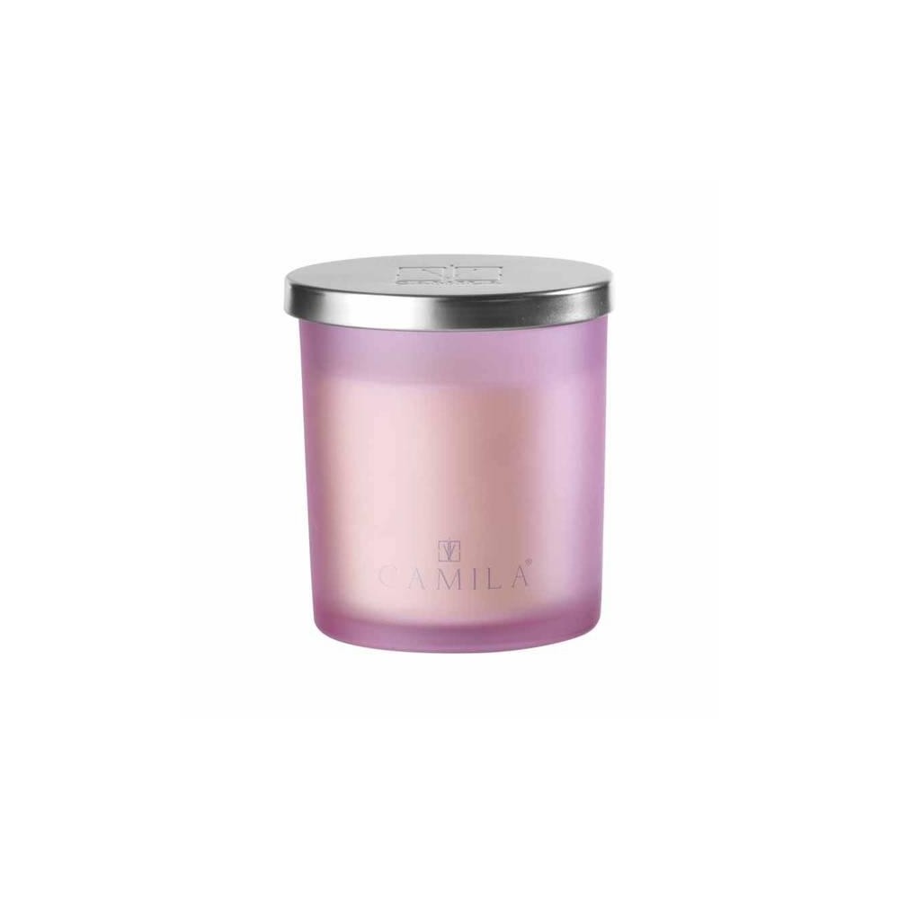 CANDELA MEDIA ROSA RISO E CILIEGIO H8XD7.5